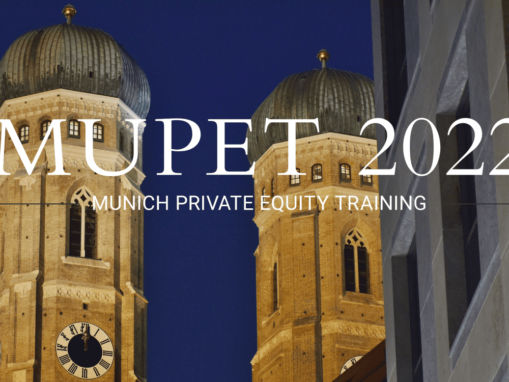 MUPET 2022, Munich Private Equity Training 2022, PE industry meeting, PE industry get-together