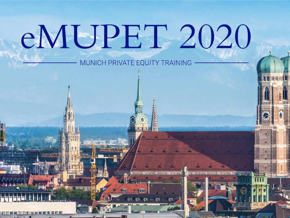 eMUPET 2020: Munich Private Equity Training (MUPET) brings together experts from the PE industry.